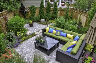 Paver Patio with Seating